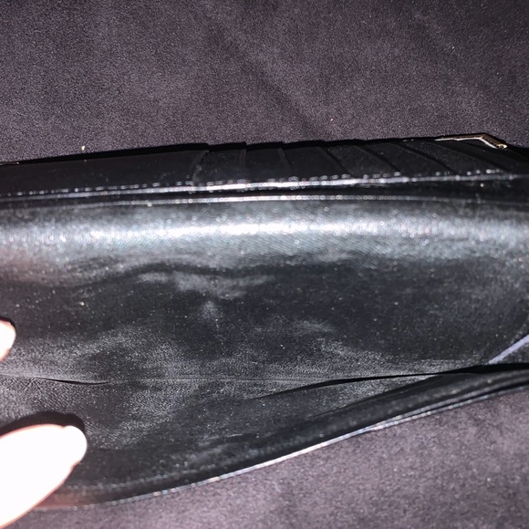 Yves Saint Lauren Black Leather and Gold Wallet - Picture 3 of 7